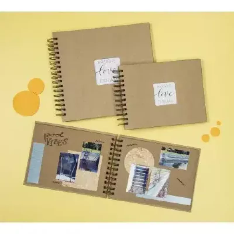 Hama Craft fotoalbumas rudas 40 lapų 10x15 cm spiralinis įrišimas
