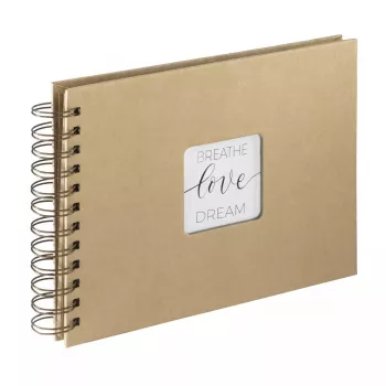 Hama Craft fotoalbumas rudas 40 lapų 10x15 cm spiralinis įrišimas