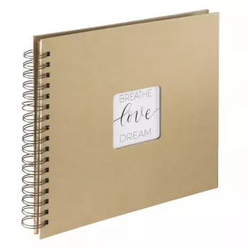 Hama Craft fotoalbumas rudas 80 lapų 10x15 cm spiralinis įrišimas