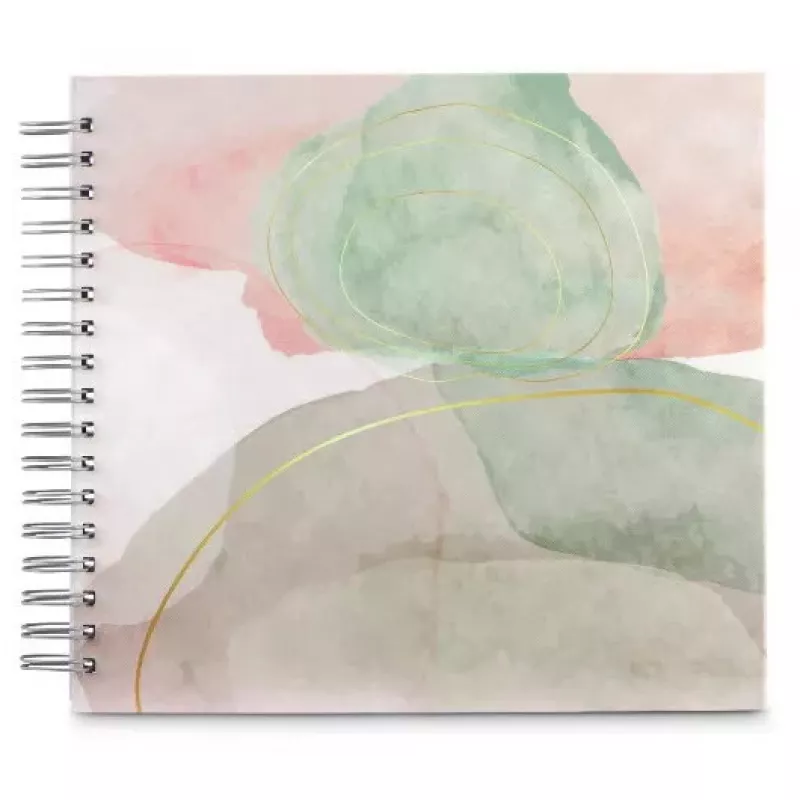 Hama Watercolor fotoalbumas žalias 100 lapų 10x15 spiralinis įrišimas