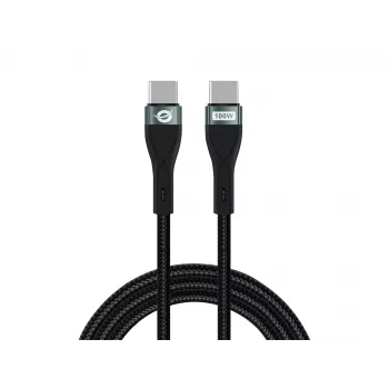 Conceptronic ETTA01B12 USB C-C PD 3.0 100W greito įkrovimo laidas 1,2 m, 20V 5A, 480Mbps, E-Mark