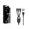 Conceptronic ETTA06B15 USB 3-in-1 PD 3.0 100W greito įkrovimo laidas 1,5 m, 20V 5A, 480Mbps, E-Mark