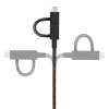 USB laidas Native Union BELT-ULC-CS-BLK-NP 2m USB A USB C/Micro USB A/Lightning juodas