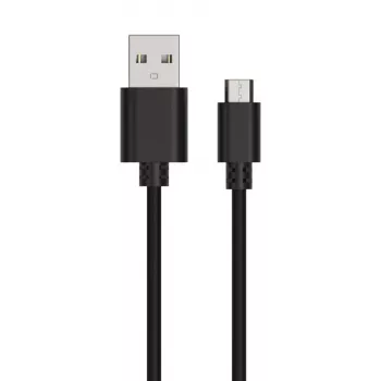 USB kabelis Ansmann 1700-0129 1m USB A Micro-USB B juodas