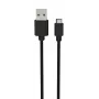 USB kabelis Ansmann 1700-0129 1m USB A Micro-USB B juodas