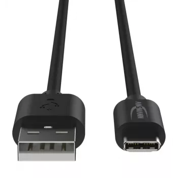 USB laidas Ansmann 1700-0130 1 m USB A USB C juodas