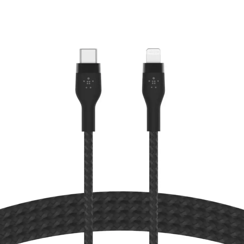 Lightning laidas Belkin CAA011BT2MBK 2 m juodas USB C į Lightning