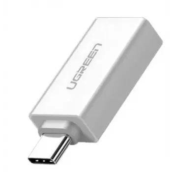 Ugreen 30155 USB-A (mot.) į USB-C (pat.) adapteris baltas