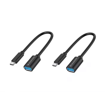 Conceptronic ABBY11B USB-C į USB-A OTG adapteris 2 vienetų rinkinys, 20 cm