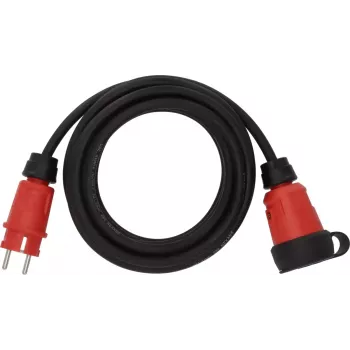 Prailginimo laidas Brennenstuhl 9161050110 5 m 1 AC lizdas Lauke Viduje Juoda Raudona