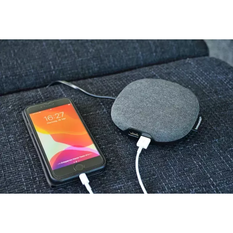 Brennenstuhl estilo įkrovimo stotelė su audiniu dengtu paviršiumi, 3 m, 1 lizdas + 2 USB, antracitinė/juoda