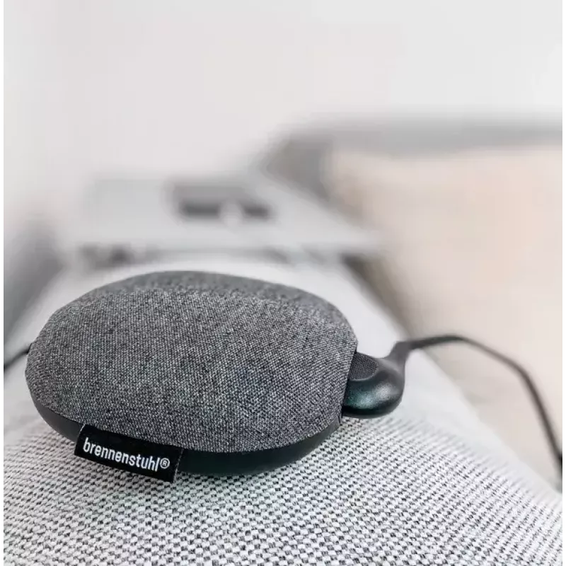 Brennenstuhl estilo įkrovimo stotelė su audiniu dengtu paviršiumi, 3 m, 1 lizdas + 2 USB, antracitinė/juoda