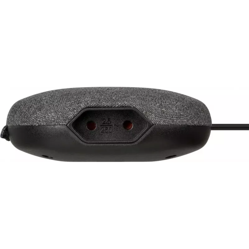 Brennenstuhl estilo įkrovimo stotelė su audiniu dengtu paviršiumi, 3 m, 1 lizdas + 2 USB, antracitinė/juoda