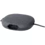 Brennenstuhl estilo įkrovimo stotelė su audiniu dengtu paviršiumi, 3 m, 1 lizdas + 2 USB, antracitinė/juoda