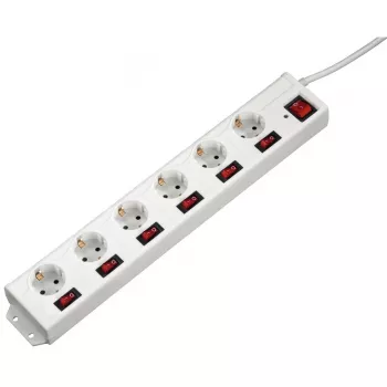 Hama 137239 ilgintuvas 1,4 m 6 rozetės Baltas