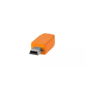 USB laidas Tether Tools CUC2415-ORG 4,6 m USB 2.0 USB-C Mini-USB B oranžinis