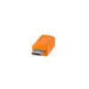 USB laidas Tether Tools CUC2515-ORG 4,6 m USB-C į Micro-USB B oranžinis