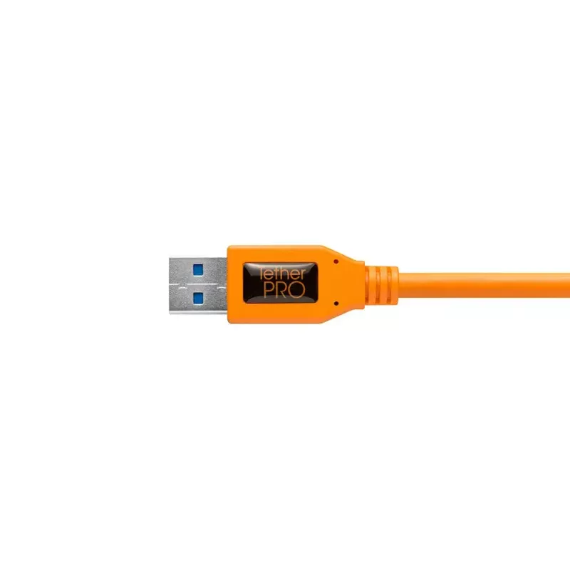USB laidas Tether Tools CU5454 4.6m USB 3.2 Gen 1 Micro-USB B oranžinis