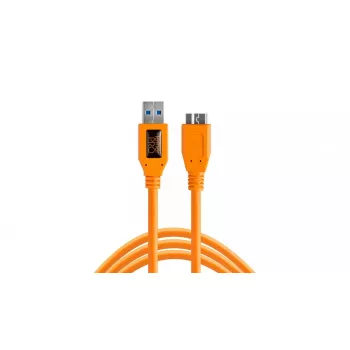 USB laidas Tether Tools CU5454 4.6m USB 3.2 Gen 1 Micro-USB B oranžinis