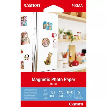 Canon MG-101 Magnetinis foto popierius, 10x15 cm, 5 lapai