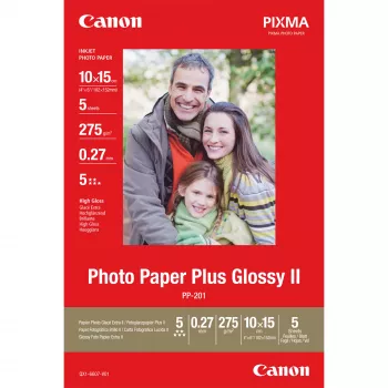 Canon PP-201 Glossy II fotopopierius blizgus 10x15cm 5 lapai