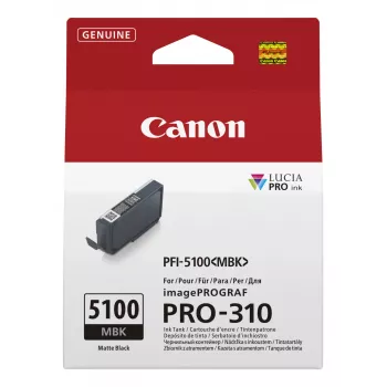 Kasetė su rašalu Canon PFI-5100 MBK 1 vnt. Originali Matinė juoda