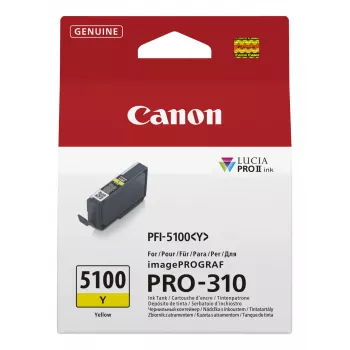 Canon PFI-5100 Y originali geltona kasetė, 1 vnt.