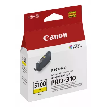 Canon PFI-5100 Y originali geltona kasetė, 1 vnt.