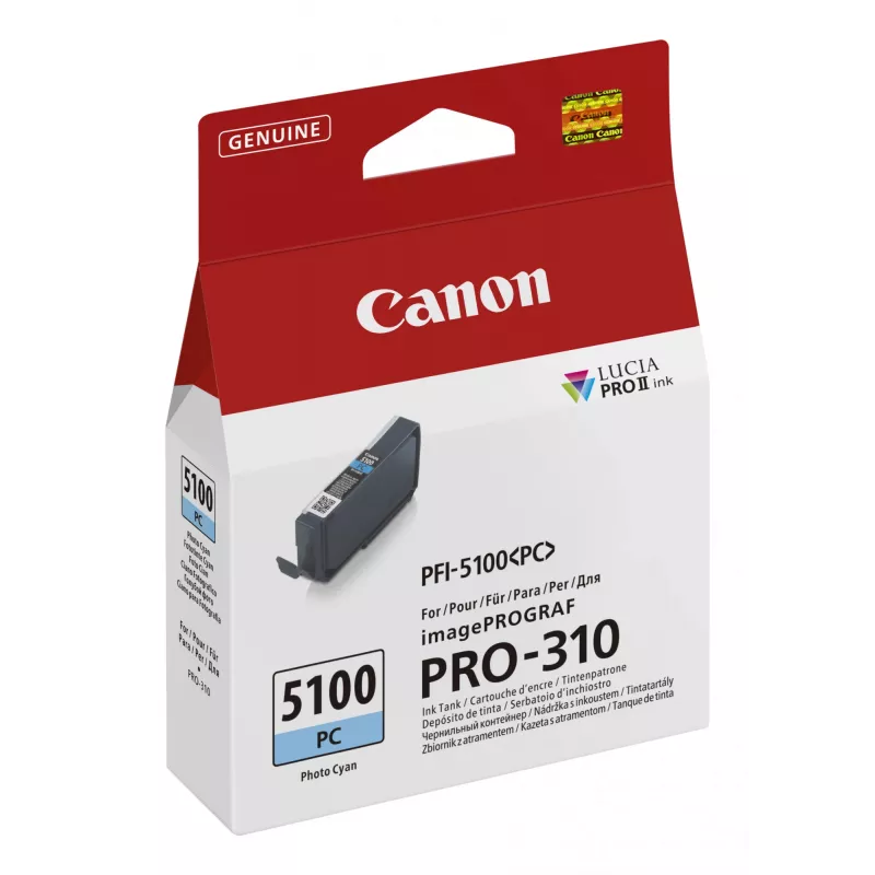 Canon PFI-5100 PC 330 ml originalus foto žalsvai mėlynas rašalo kasetė