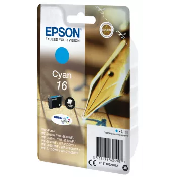 Epson DURABrite Ultra Cyan 16 kasetė – originalus rašalas