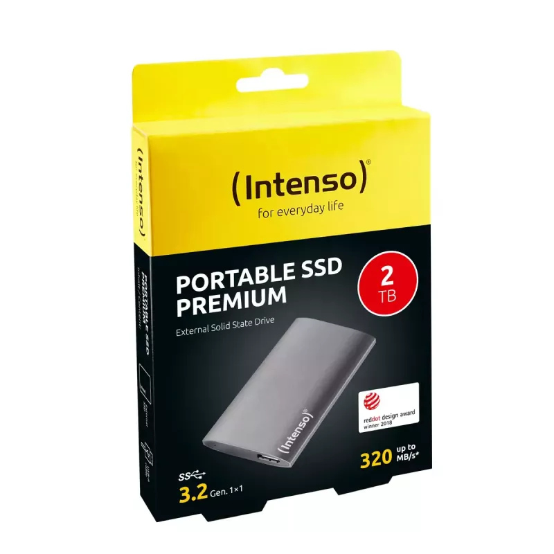Išorinis SSD diskas Intenso 2 TB 1,8 colio USB Type-A 3.2 Gen 1 3823470