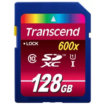 Flash atminties kortelė Transcend 128GB SDXC UHS-I 600x TS128GSDXC10U1