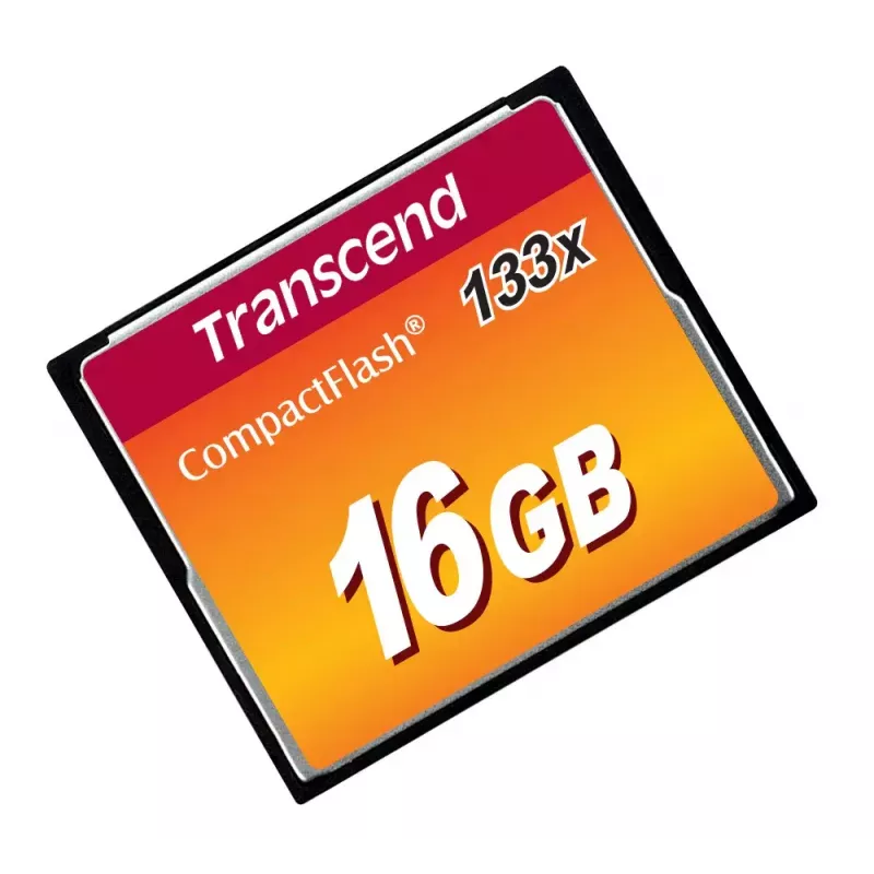CompactFlash atminties kortelė Transcend TS16GCF133 16GB, 50MB/s skaitymas, 20MB/s rašymas