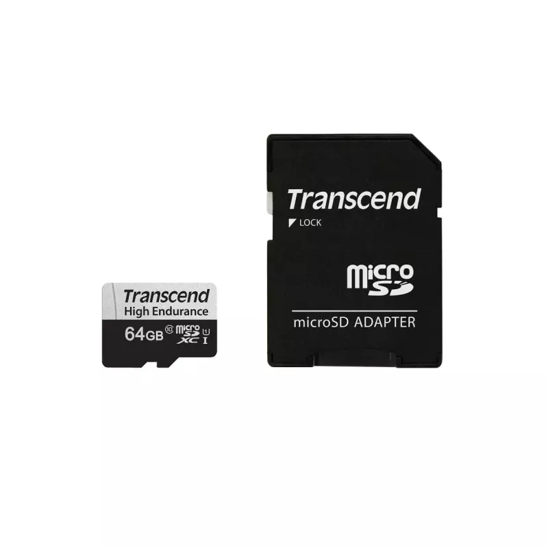 Flash atminties kortelė Transcend 64GB MicroSDXC 350V