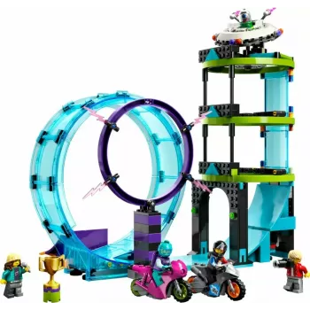LEGO City Stuntz 60361 Ultimate Stunt Riders Challenge – triukų motociklų rinkinys