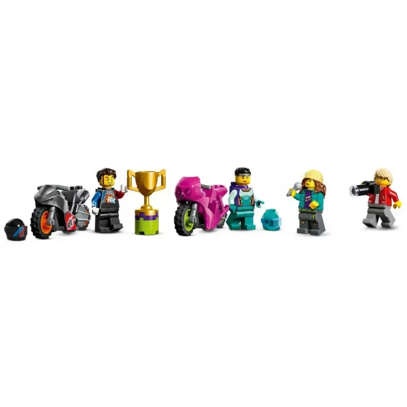 LEGO City Stuntz 60361 Ultimate Stunt Riders Challenge – triukų motociklų rinkinys