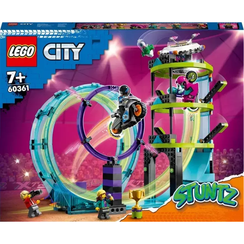 LEGO City Stuntz 60361 Ultimate Stunt Riders Challenge – triukų motociklų rinkinys