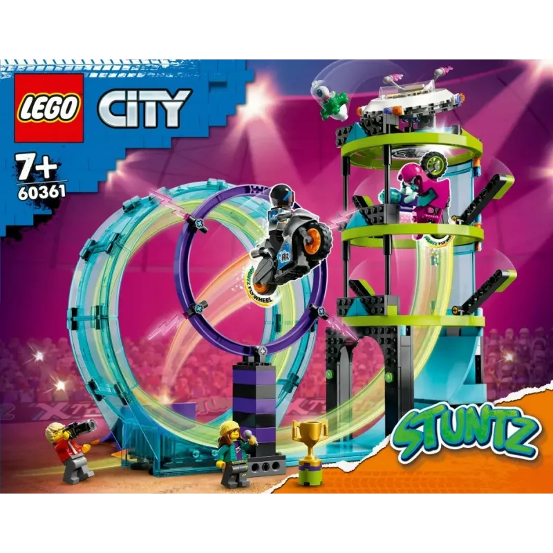 LEGO City Stuntz 60361 Ultimate Stunt Riders Challenge – triukų motociklų rinkinys