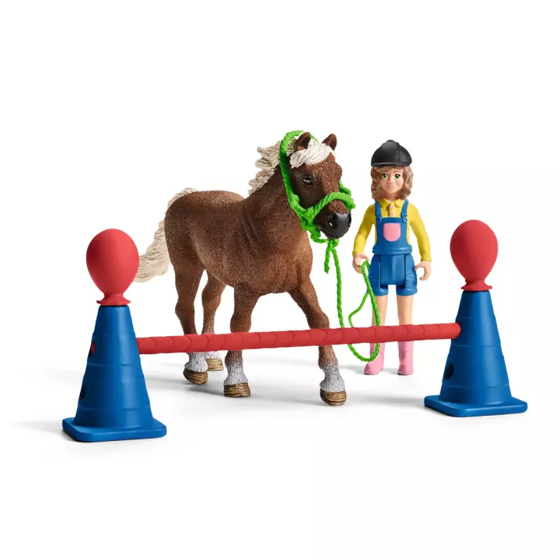 Ponių vikrumo treniruotės rinkinys Schleich 42481 įvairiaspalvis plastikinis 3–8 metams