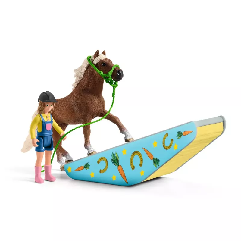 Ponių vikrumo treniruotės rinkinys Schleich 42481 įvairiaspalvis plastikinis 3–8 metams