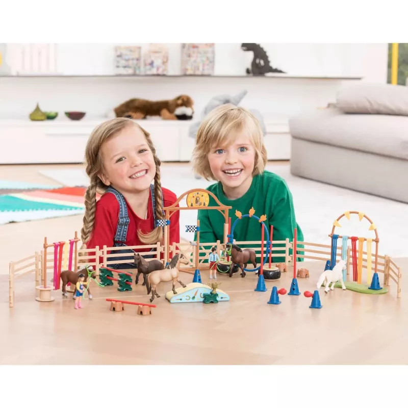 Žaidimų rinkinys Ponių vikrumo lenktynės Schleich FARM WORLD 42482