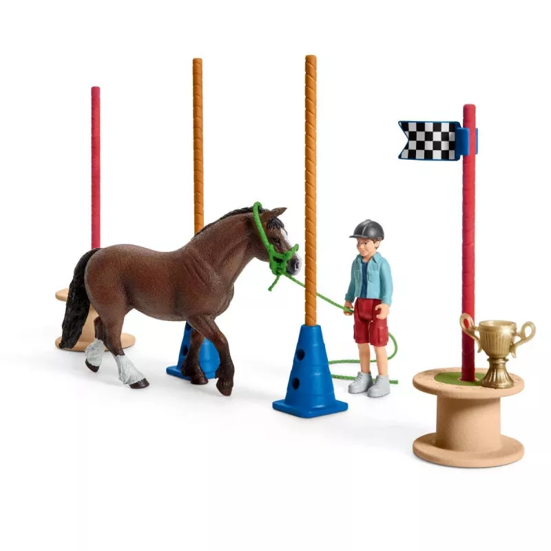 Žaidimų rinkinys Ponių vikrumo lenktynės Schleich FARM WORLD 42482