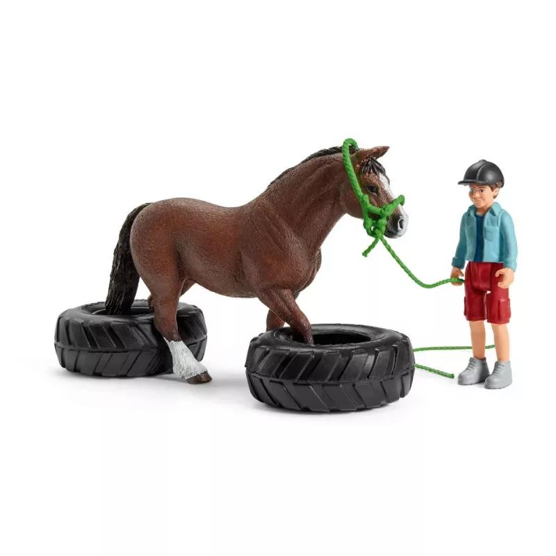 Žaidimų rinkinys Ponių vikrumo lenktynės Schleich FARM WORLD 42482