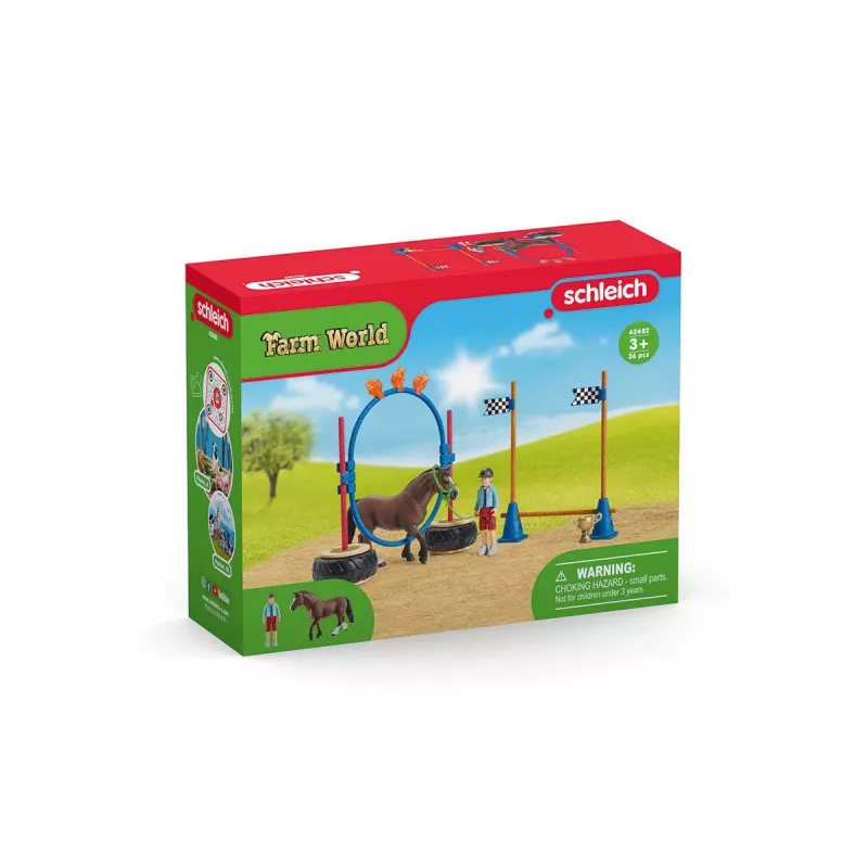 Žaidimų rinkinys Ponių vikrumo lenktynės Schleich FARM WORLD 42482
