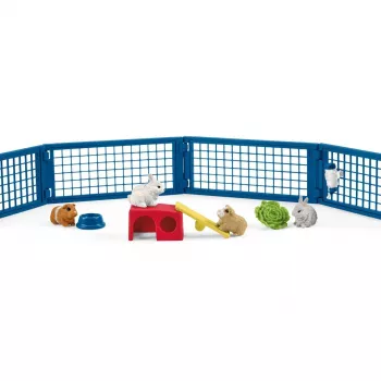 Triučių ir jūrų kiaulyčių namelis Schleich FARM WORLD 42500