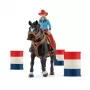 schleich Cowgirl Barrel Racing Fun žaidimo rinkinys, nuo 3 metų, įvairių spalvų