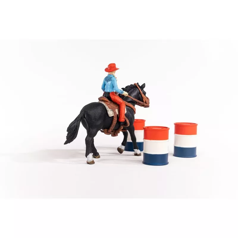 schleich Cowgirl Barrel Racing Fun žaidimo rinkinys, nuo 3 metų, įvairių spalvų