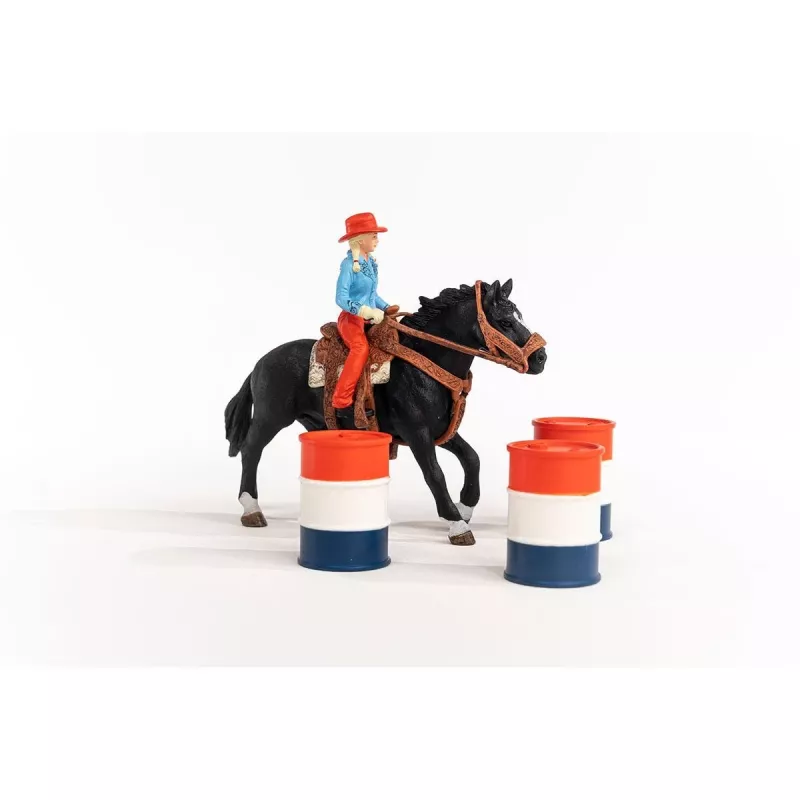 schleich Cowgirl Barrel Racing Fun žaidimo rinkinys, nuo 3 metų, įvairių spalvų