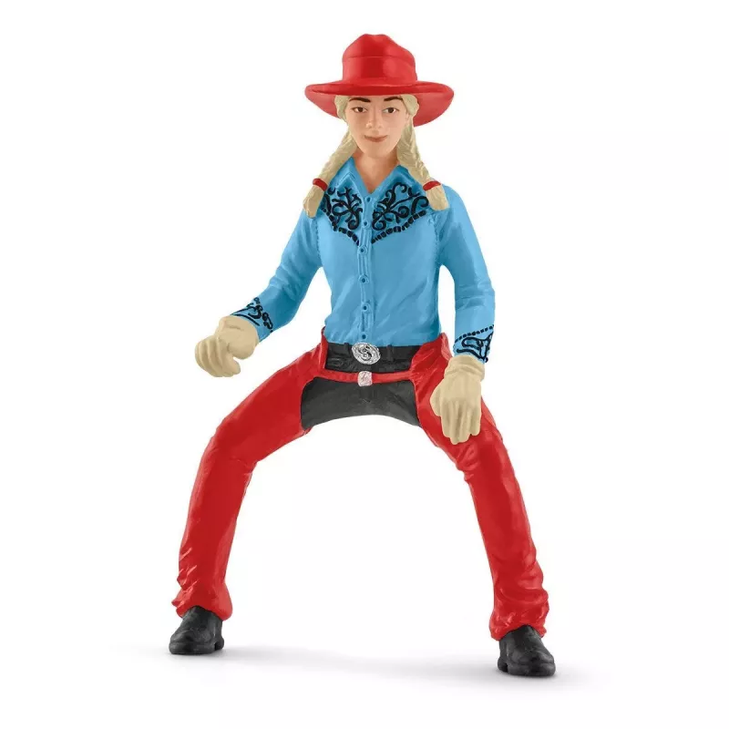 schleich Cowgirl Barrel Racing Fun žaidimo rinkinys, nuo 3 metų, įvairių spalvų