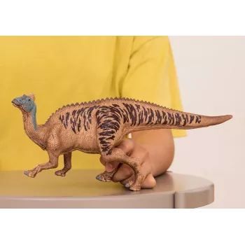 schleich Dinozaurai Edmontosaurus, 4 m., Užkariaujant Žemę, Dinozaurai ir ugnikalnis, Juoda, Ruda, Žalia, Plastikas